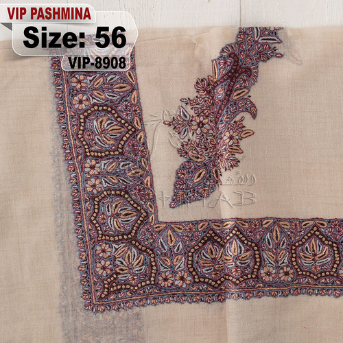 VIP-8908-56 - VIP,Pashmina,kashmiri,orginal,hand made embroidered,one size of this shawl are avilable.