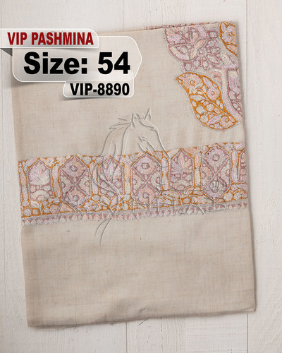 VIP-8890-54 - VIP,Pashmina,kashmiri,orginal,hand made embroidered,one size of this shawl are avilable.