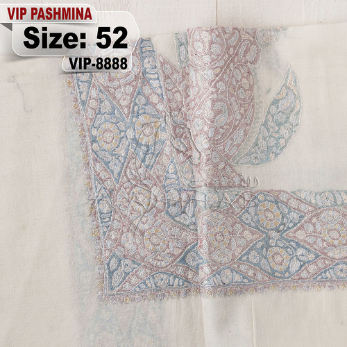 VIP-8888-52 - VIP,Pashmina,kashmiri,orginal,hand made embroidered,one size of this shawl are avilable.