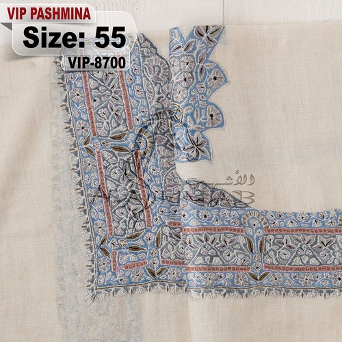 VIP-8700-55 - VIP,Pashmina,kashmiri,orginal,hand made embroidered,one size of this shawl are avilable.