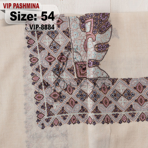 VIP-8884-54 - VIP,Pashmina,kashmiri,orginal,hand made embroidered,one size of this shawl are avilable.