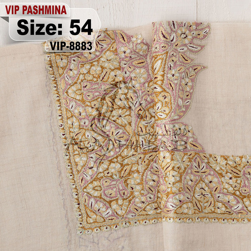 VIP-8883-54 - VIP,Pashmina,kashmiri,orginal,hand made embroidered,one size of this shawl are avilable.