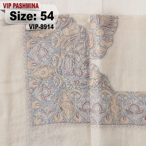 VIP-8914-54 - VIP,Pashmina,kashmiri,orginal,hand made embroidered,one size of this shawl are avilable.