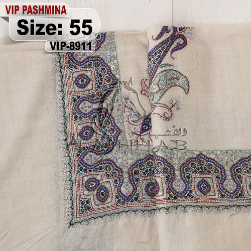 VIP-8911-55 - VIP,Pashmina,kashmiri,orginal,hand made embroidered,one size of this shawl are avilable.