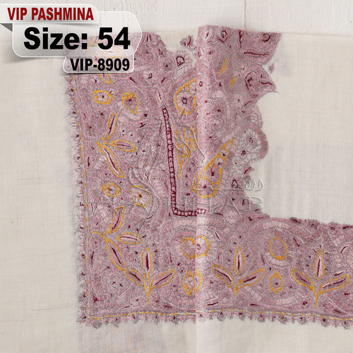 VIP-8909-54 - VIP,Pashmina,kashmiri,orginal,hand made embroidered,one size of this shawl are avilable.