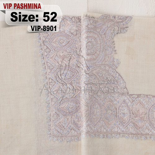 VIP-8901-52 - VIP,Pashmina,kashmiri,orginal,hand made embroidered,one size of this shawl are avilable.