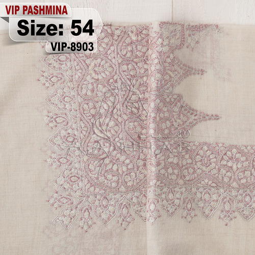 VIP-8903-54 - VIP,Pashmina,kashmiri,orginal,hand made embroidered,one size of this shawl are avilable.