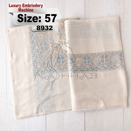 Machin-8932-57 - LUXURY embriodery machin,Pashmina,kashmiri,orginal,machin embroidered,one size avilable.
