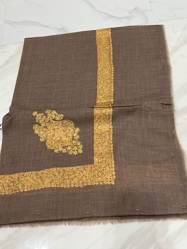 VIP-8975-56 - VIP,Pashmina,kashmiri,orginal,hand made embroidered,one size of this shawl are avilable.