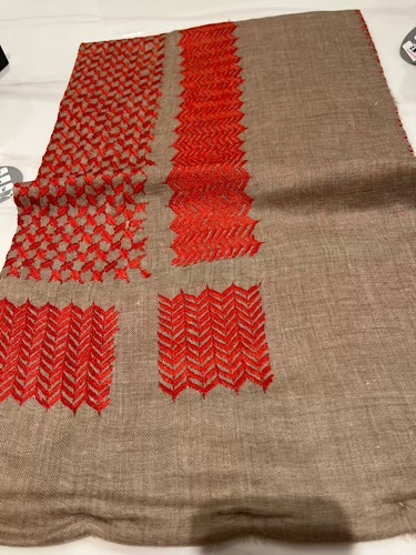 B07-54 - full bashmina,kashmiri,orginal,hand made embroidered