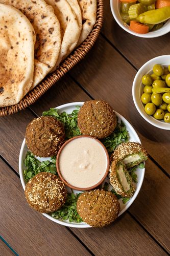 Cream Cheese Falafel - Available from 7:00 am to 12:00 pm