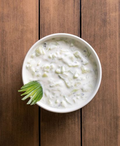 Yogurt Cucumber - Refreshing yogurt and cucumber salad with our original spices