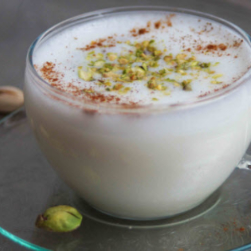 وعاء سحلب بالمكسرات