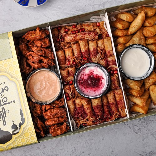 بوكس المقالي - 90 حبة مسخن باكورة سمبوسة مكس