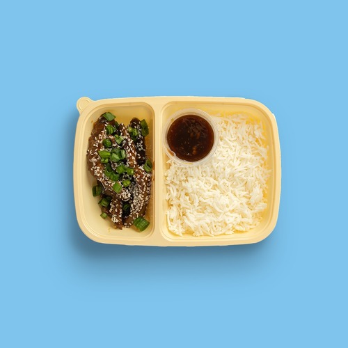 Beef Mongolian With White Rice