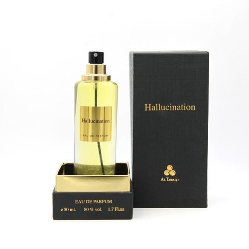 Hallucination - Hallucination perfumeFrom the depths of the picturesque nature and the world of rare plants, we mixed the wooden tabaku with the strength of the green myrtle herb and drops of the luxurious calm of cardamom, so we designed for you the finest types of strong plant fragrances to suit your upscale taste.
50 ml