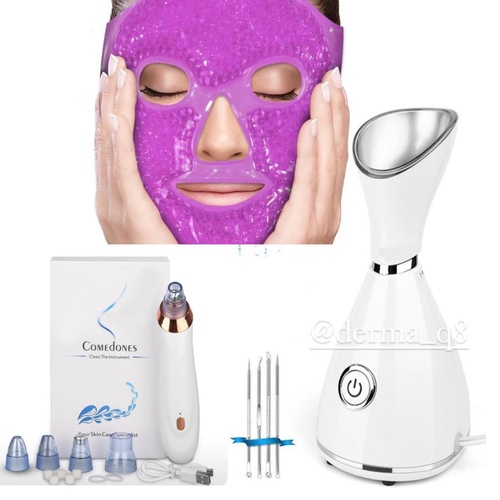 Derma Q8  - steamer+Vacuum+ice mask+tools