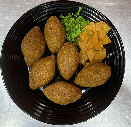 Bulgur Kibbeh (6 Pieces) - 6 pieces of fried bulgur kibbeh