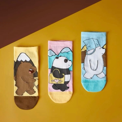 We bare bears (3pairs) - Size 35-42