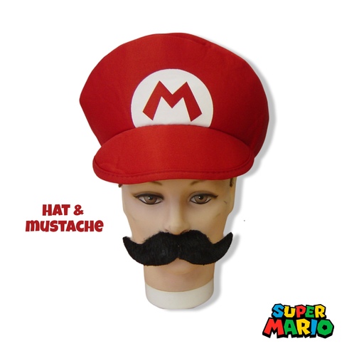 Mario Hat + mustache