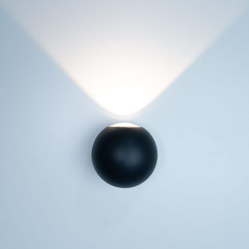 Clever - WALL Lamp 3W  BLACK OUT 100x75mm