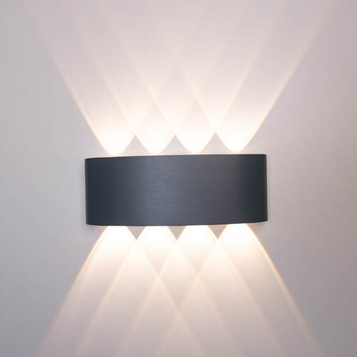 Clever - Wall Lamp 8W GRAY OUT 220x80x35mm