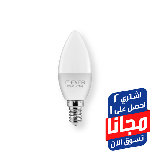 Clever - Clever LED Candle Light C37 E14 5W (2+1)