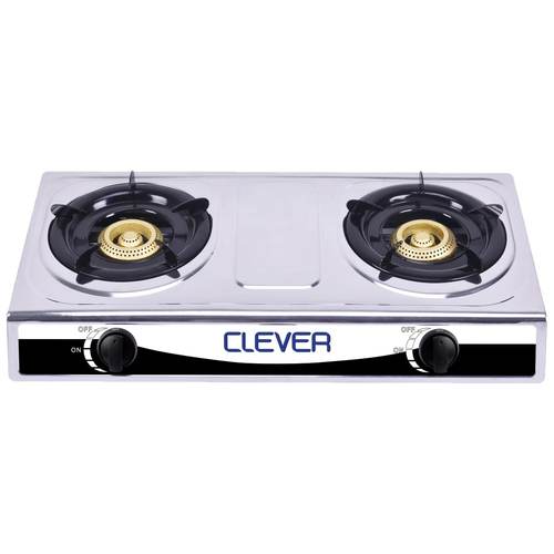 CLEVER GAS STOVE CGC22SS 2 burners with IGINATION  .4MM STAINLESS STEEL