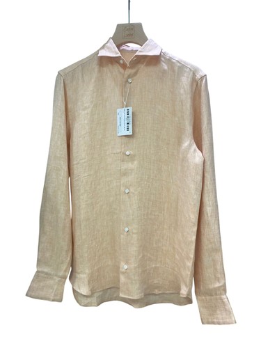Capri Linen Shirt 100% Italian Orange