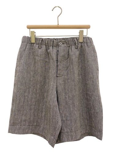 Capri Linen Shorts 100% Italian, Dark Gray