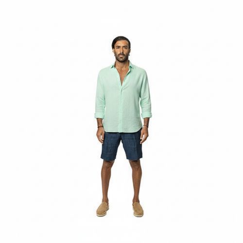 Capri Linen Shirt 100% Italian Mint Green