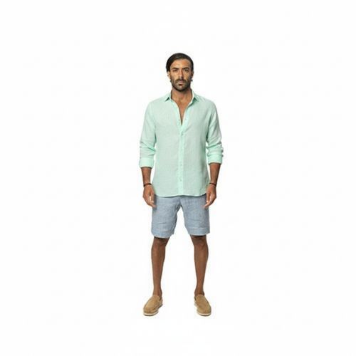 Capri Linen Shirt 100% Italian Mint Green