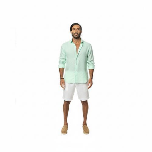 Capri Linen Shirt 100% Italian Mint Green