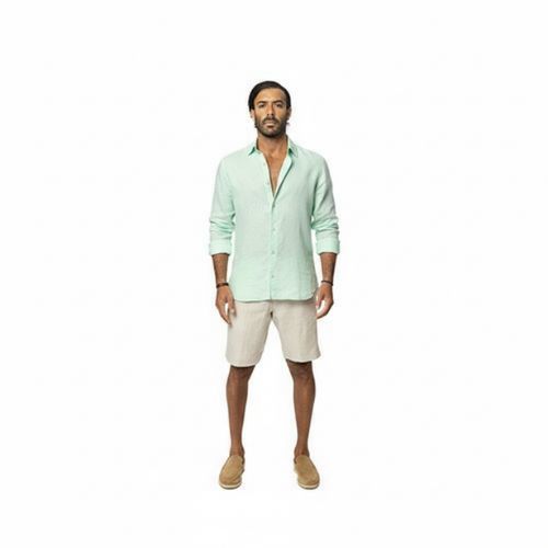 Capri Linen Shirt 100% Italian Mint Green