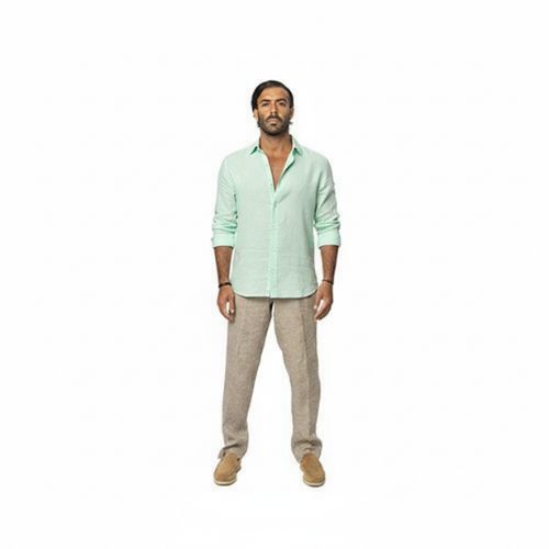 Capri Linen Shirt 100% Italian Mint Green