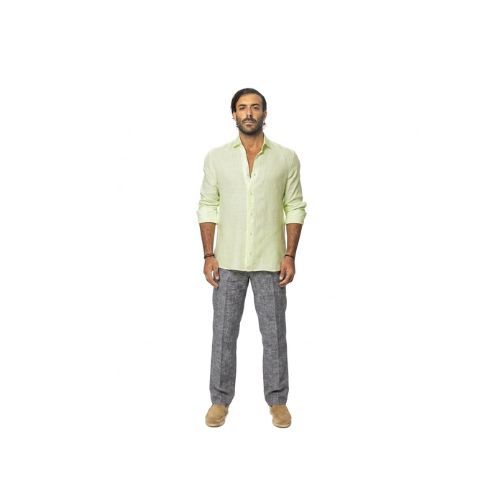 Capri Linen Pants 100% Italian Dark Gray