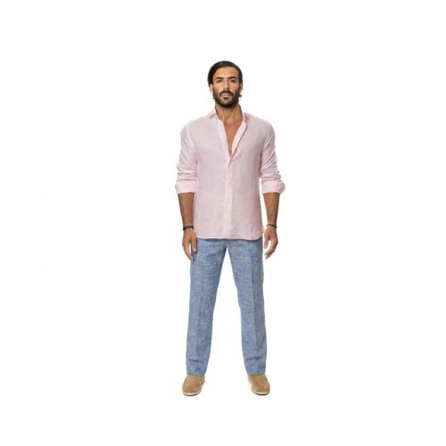 Capri Linen Pants 100% Italian Sky Blue
