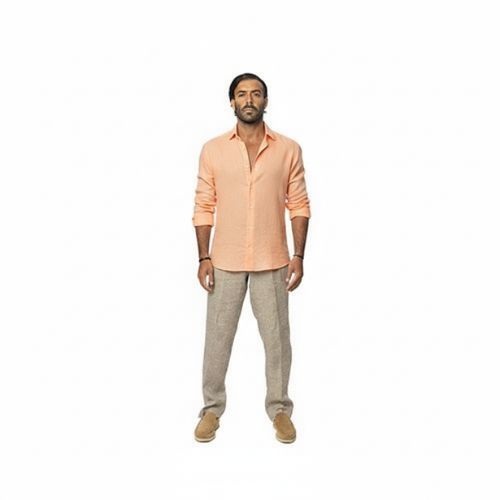Capri Linen Shirt 100% Italian Orange