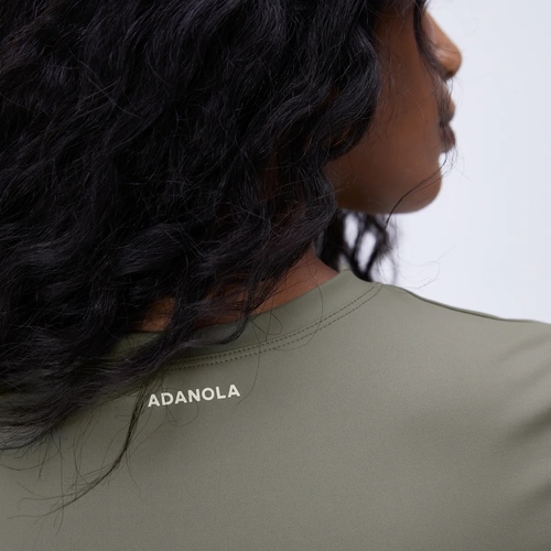 Ultimate Short Sleeve Longline Top - Olive Green