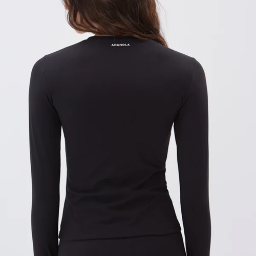 Ultimate Long Sleeve Longline Top - Black