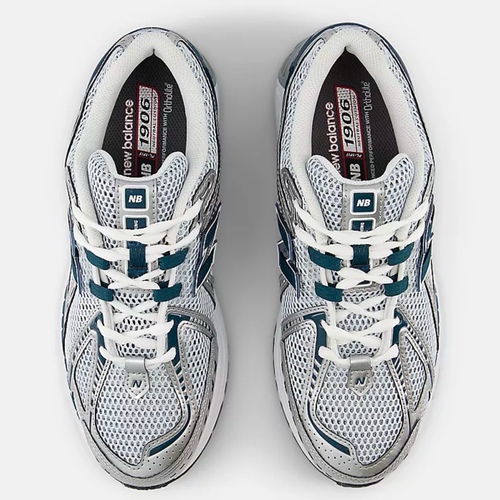 1906R in Silver metallic with deep ocean and white