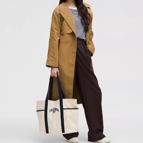 Navy Daily Multi-Pocket Canvas Tote Bag 20L