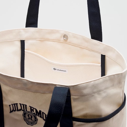 Navy Daily Multi-Pocket Canvas Tote Bag 20L
