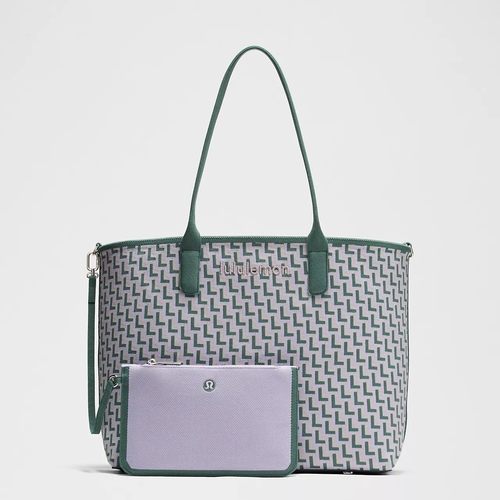 Tidewater Teal/Lavender Frost Classic Knit Tote Bag 18L