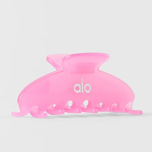 90’s Claw Clip Candy Heart Pink Clear