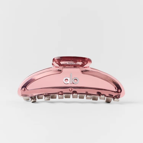 90's Claw Clip Vintage Pink/Chrome