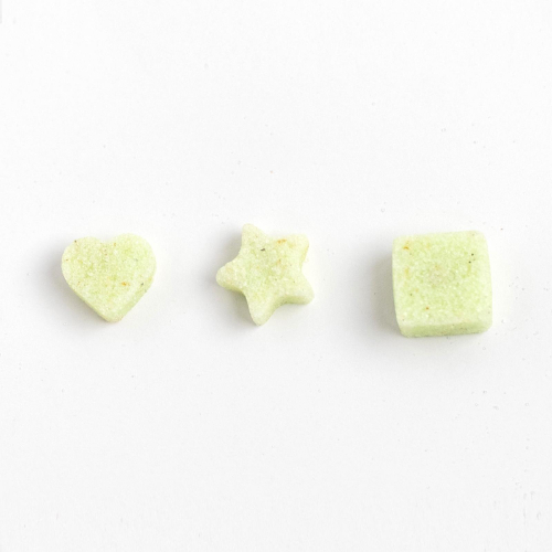 Cardamom Sugar - Sugar Cubes 
Stars  Hearts  
 Color : green