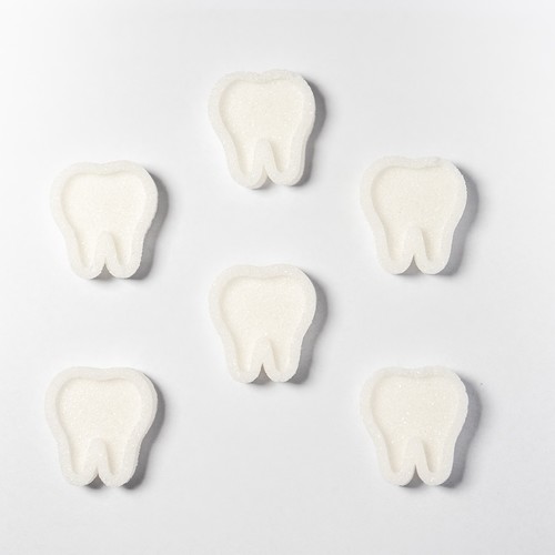 Tooth sugar cubes