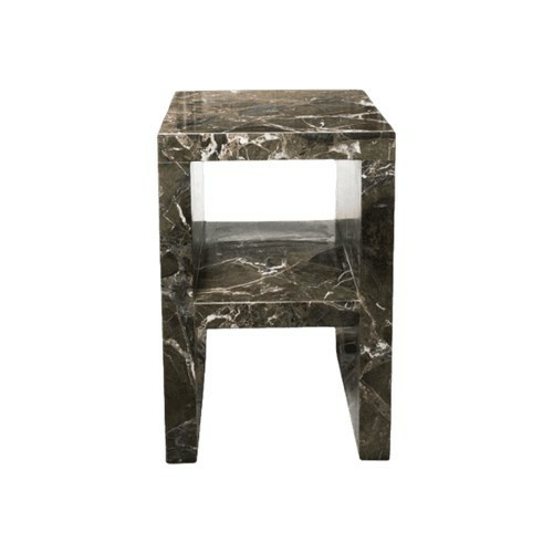 Roza Marble Side Table - Dimension: 41x41x61