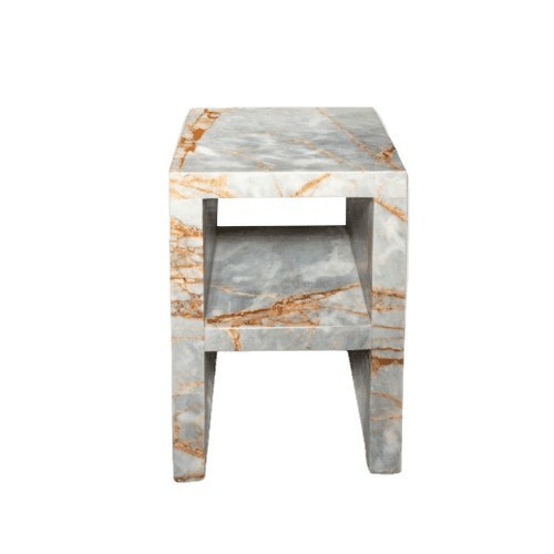 Blue Ice Side Table - Dimension: 41x41x61